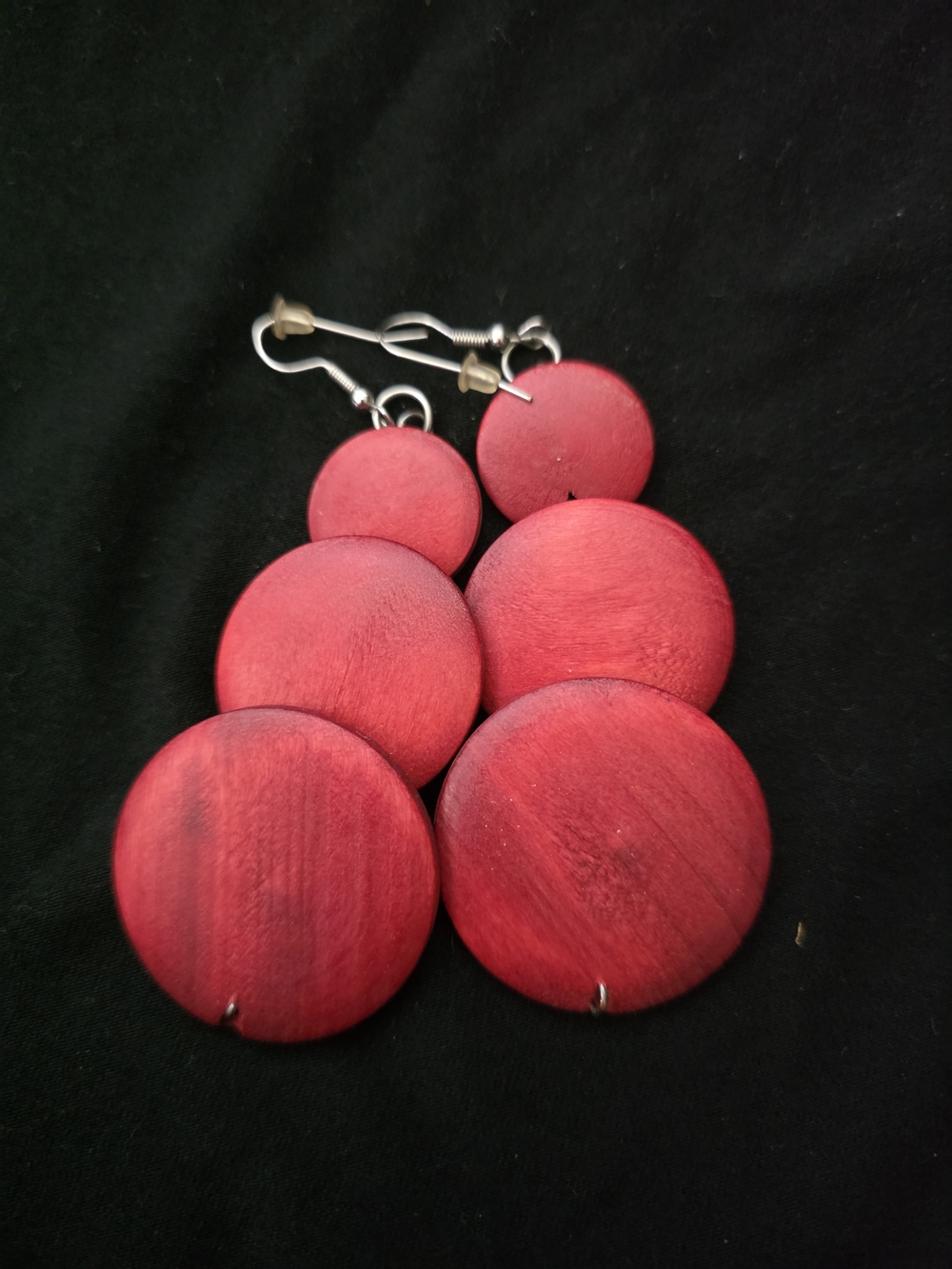 Red Disk Drop Earrings - Unbranded Women’s Fashion Jewelry